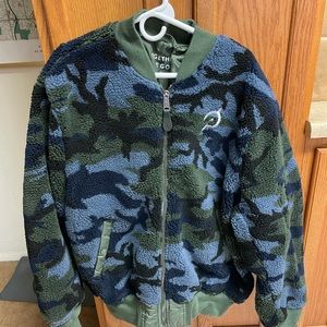 Peloton Oversized Bomber Jacket - Reversible, Unisex, size M